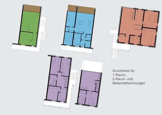 zinnober architektur, Senftenberg, Dipl-Ing. Architekt Hendrik Just, Neubau, Ensemble Mehrfamilienhaus, Buchwalde
